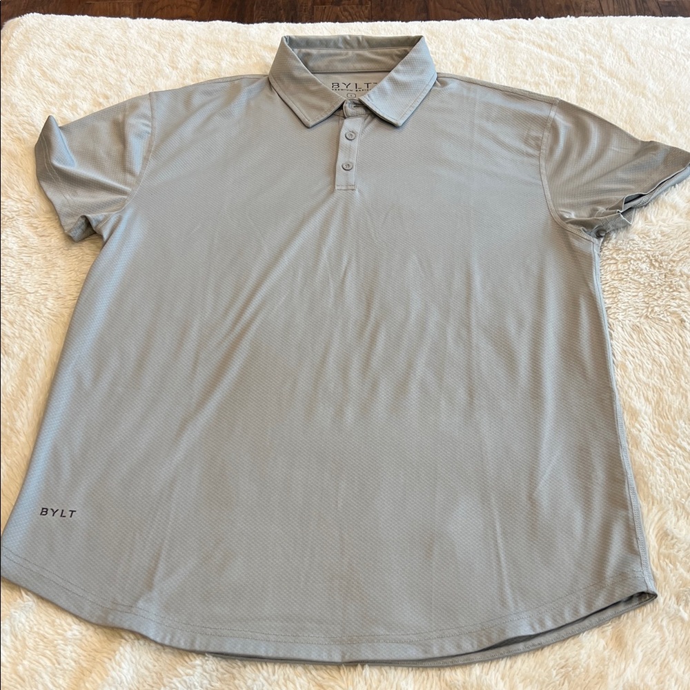 BYLT Basics Light Gray Polo Shirt
